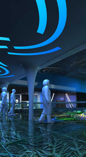 Digital museum exhibition hall is characterized by distinct themes, will all kinds of strong sense of science and technology of the multimedia interactive elements, themes, and the combination of high-tech means of sound and light show, show visitors leav